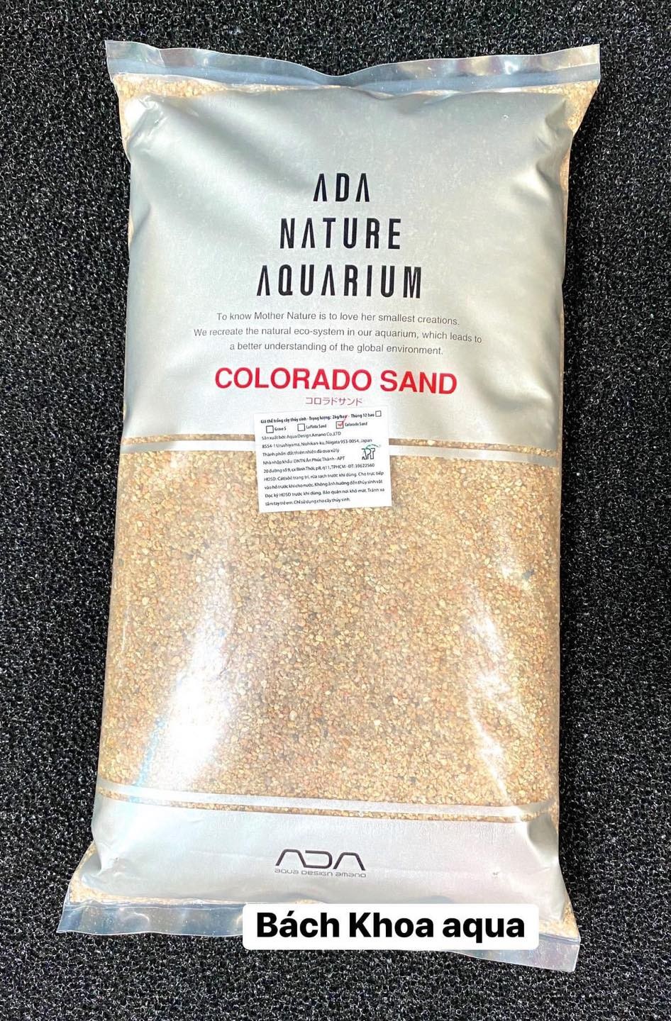 Cát ADA Colorado - Plata Sand bao 2kg và 8kg